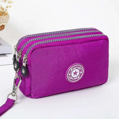 Fashion Women Wallet Credit Card Key Phone Holder Zipper Purses and Handbags Designer Wristlet Waterproof Nylon Clutch Bag Coin Purse - WORLD TIME VISITS