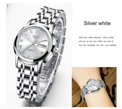 LIGE 2020 New Gold Watch Women Watches Ladies Creative Steel Women's Bracelet Watches Female Waterproof Clock Relogio Feminino