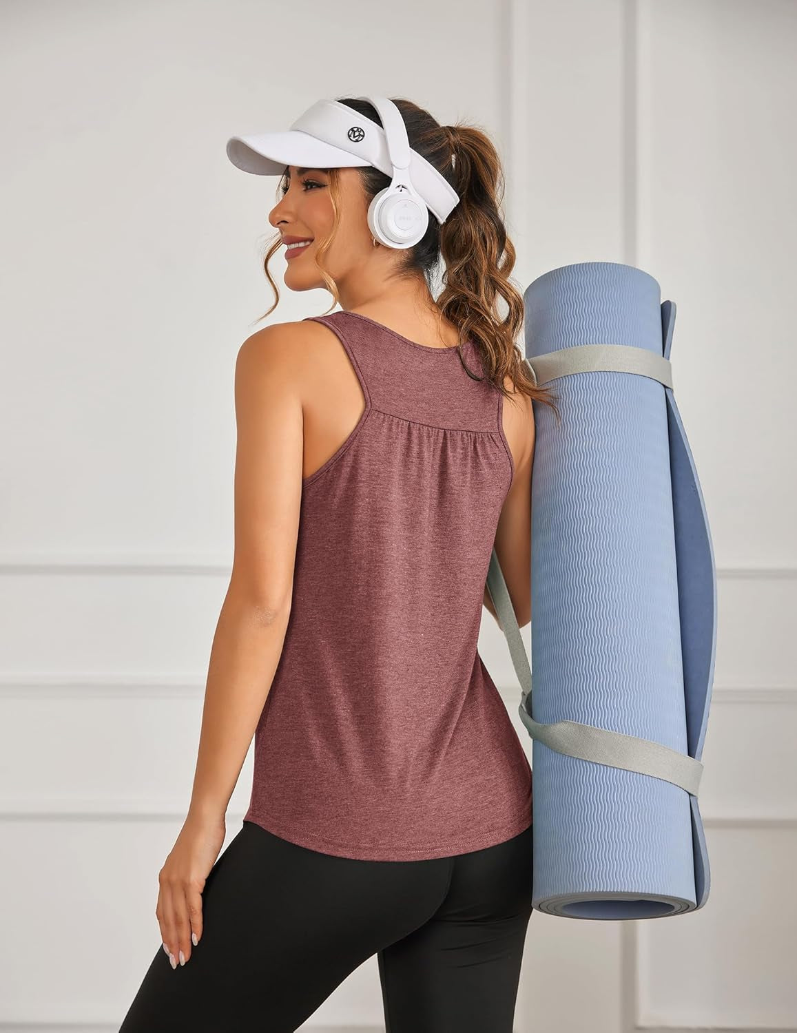 Workout Tank Tops for Women Racerback Loose Fit Yoga Top Sleeveless Gym Shirt Running Athletic Tanks Pack S-3XL - WORLD TIME VISITS