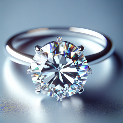 Round brilliant solitaire six prong 1 carat white sapphire solitaire ring Sterling Silver FREE SHIPPING - WORLD TIME VISITS