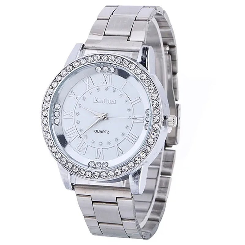 Luxury Brand Ladies Quartz Watches Women Full Diamond Rose Watch Gold Fashion Watch for Gift Clock Reloj Mujer Montre Femme - WORLD TIME VISITS
