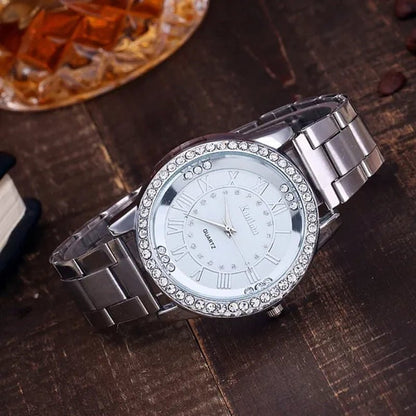 Luxury Brand Ladies Quartz Watches Women Full Diamond Rose Watch Gold Fashion Watch for Gift Clock Reloj Mujer Montre Femme - WORLD TIME VISITS